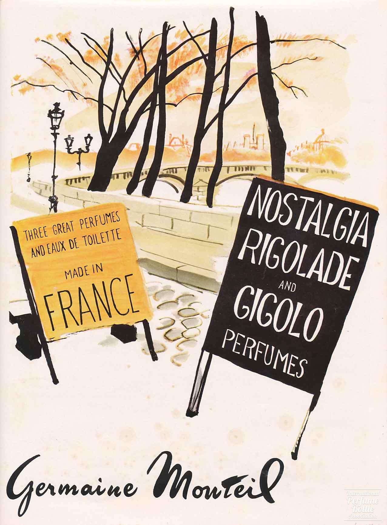 Perfumes Germaine Monteil Advertisement - 1951
