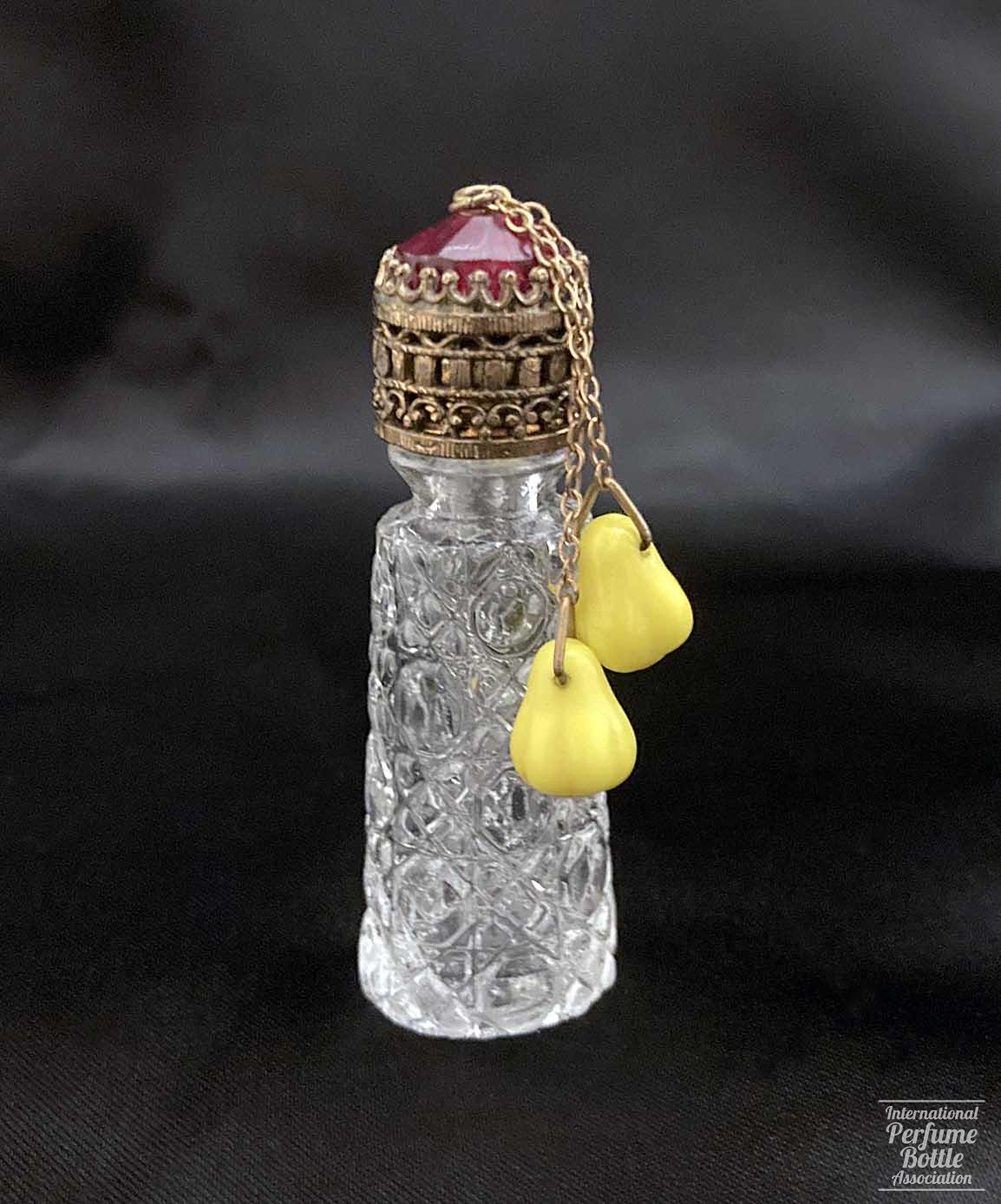 Czech Dram Bottle With Pear Dangles