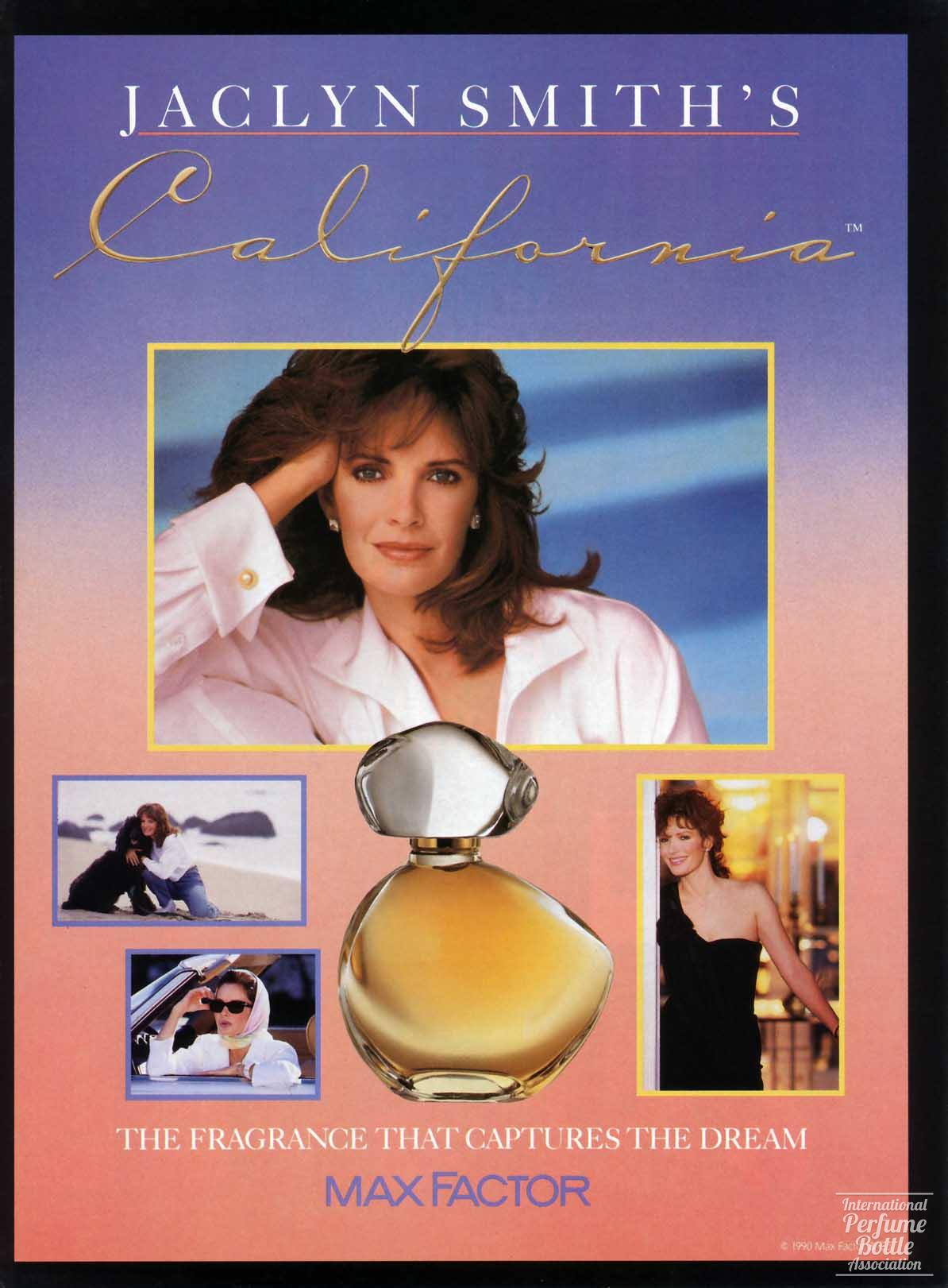 "Jaclyn Smith's California" by Max Factor Advertisement - 1991