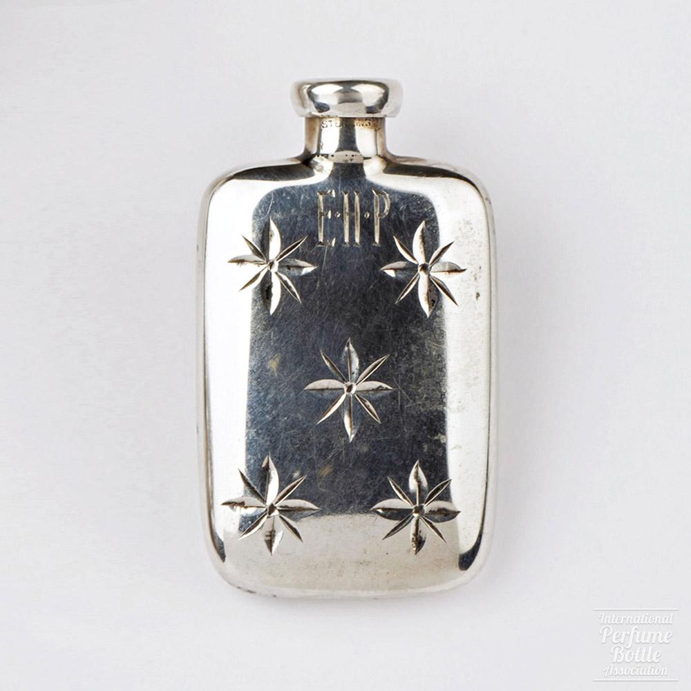 Silver Purse Flask With Stars