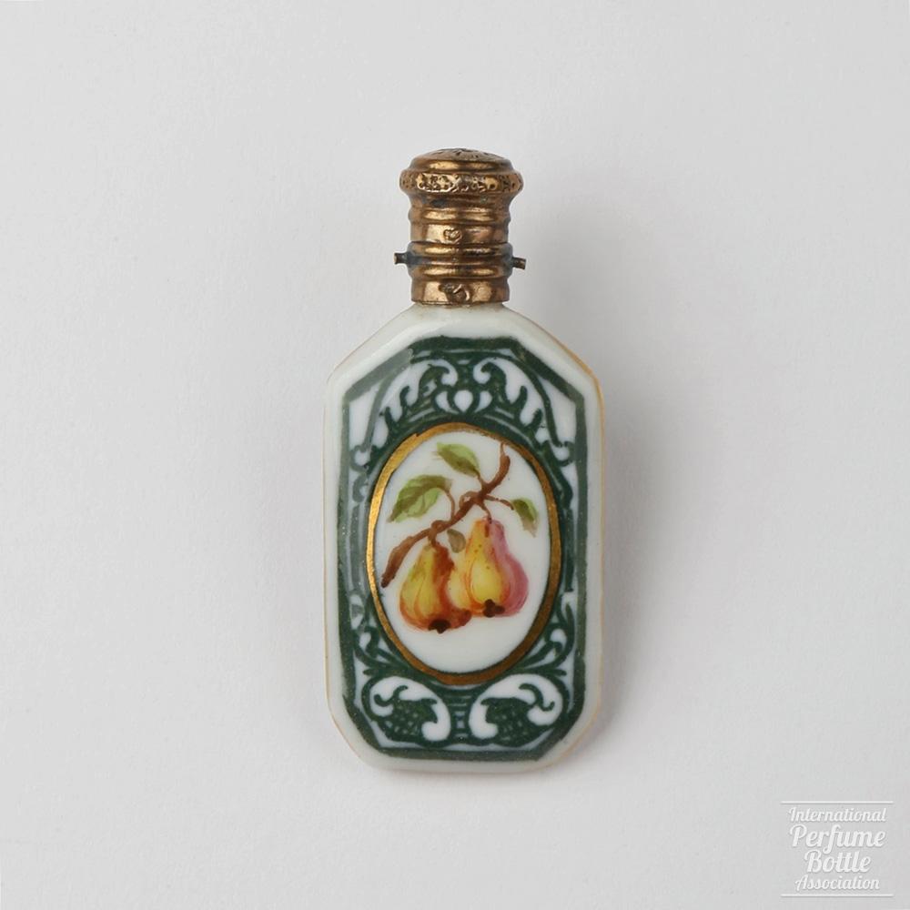 Porcelain Scent Bottle With Pears