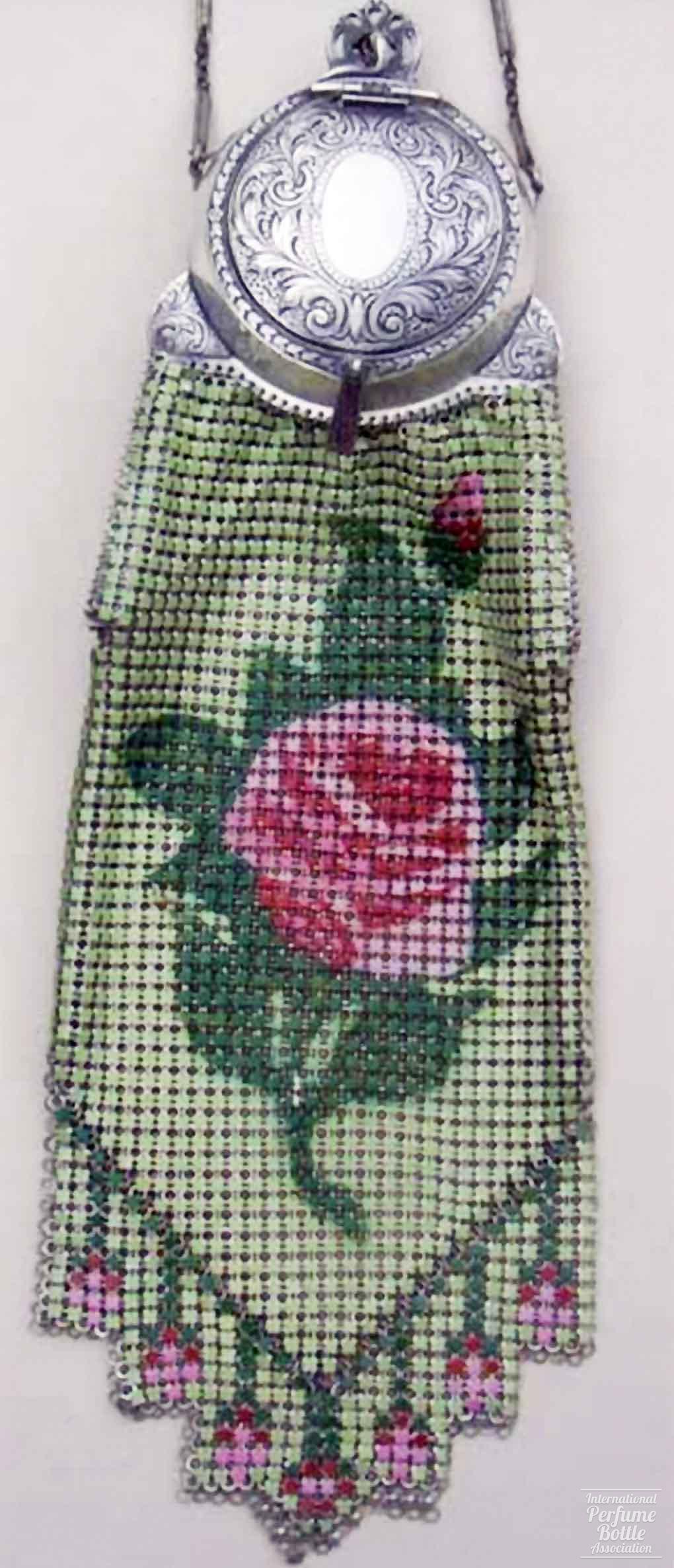 Rose Mesh Bag With Compact