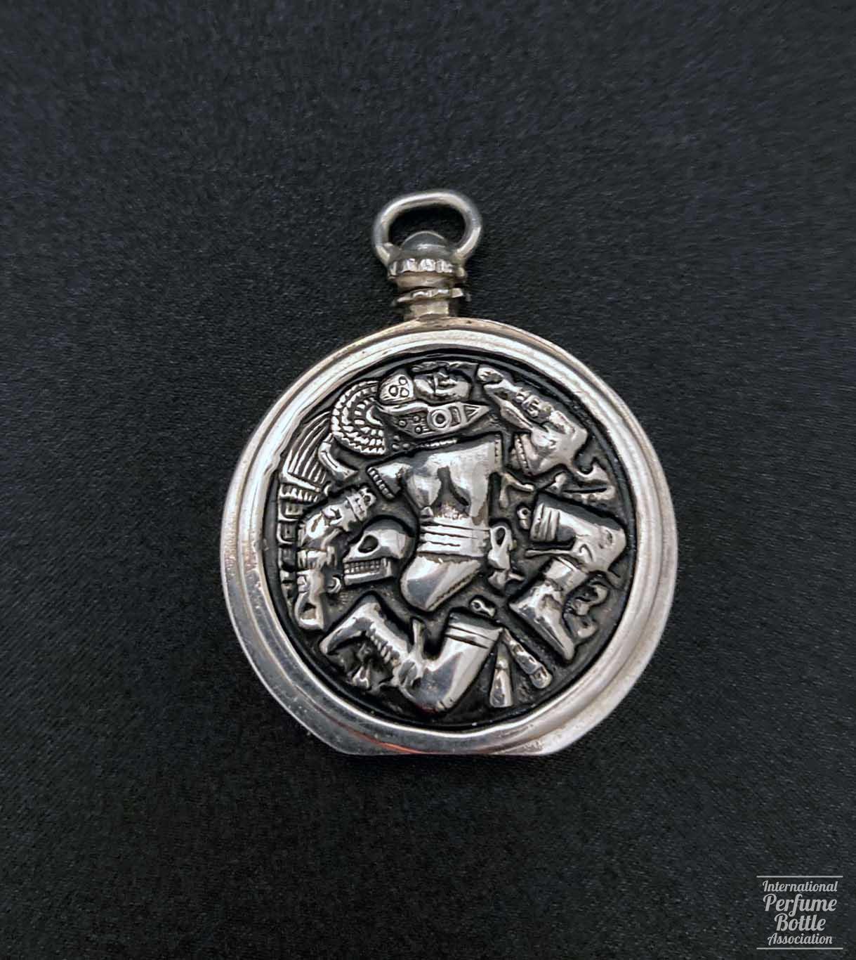 Aztec Moon Goddess Perfume Pendant