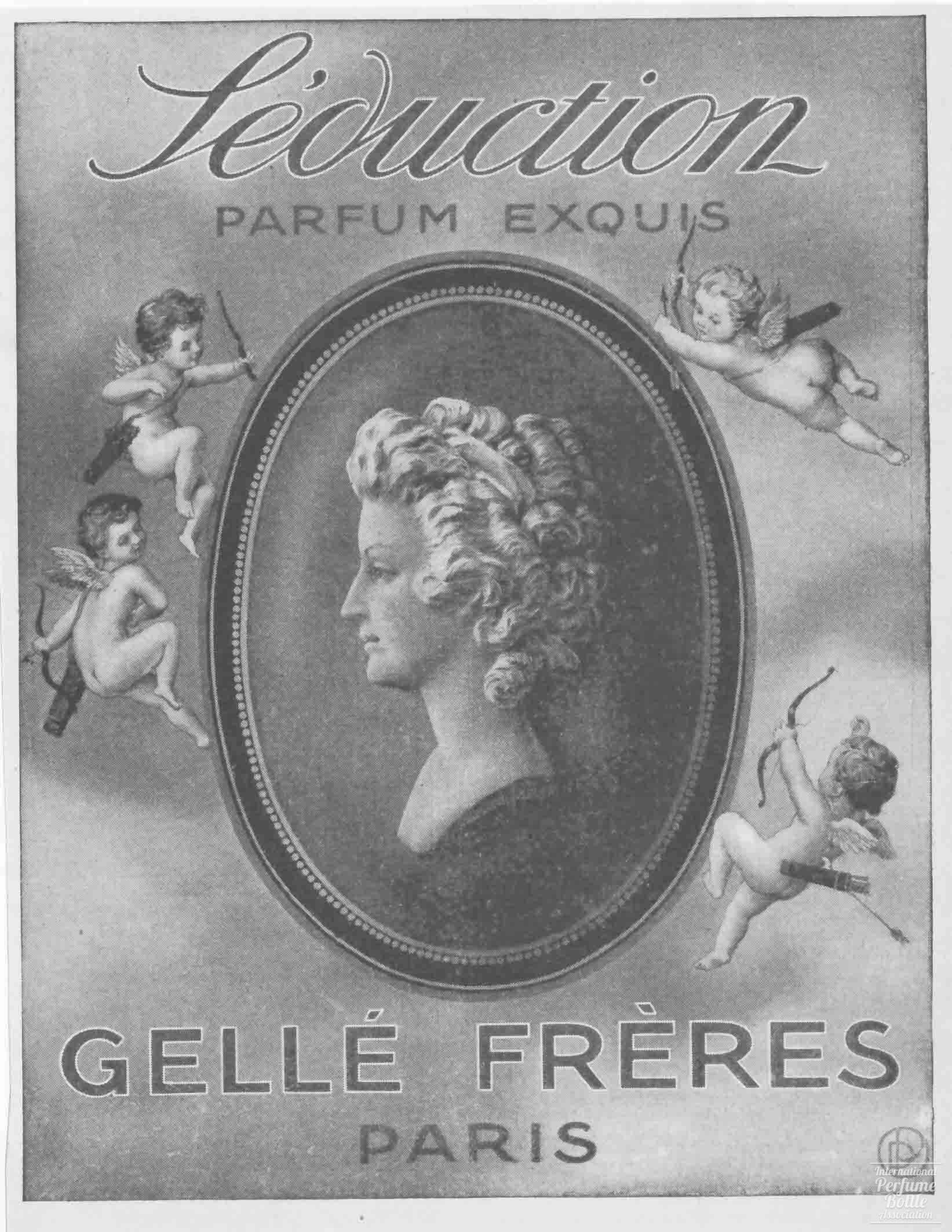 "Seduction" by Gellé Frères Advertisement - 1909