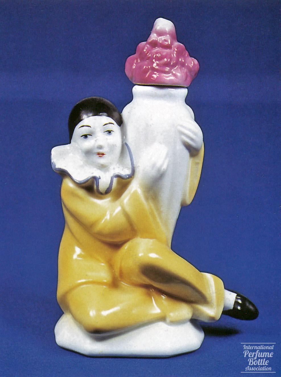 Yellow Pierrot Holding Urn