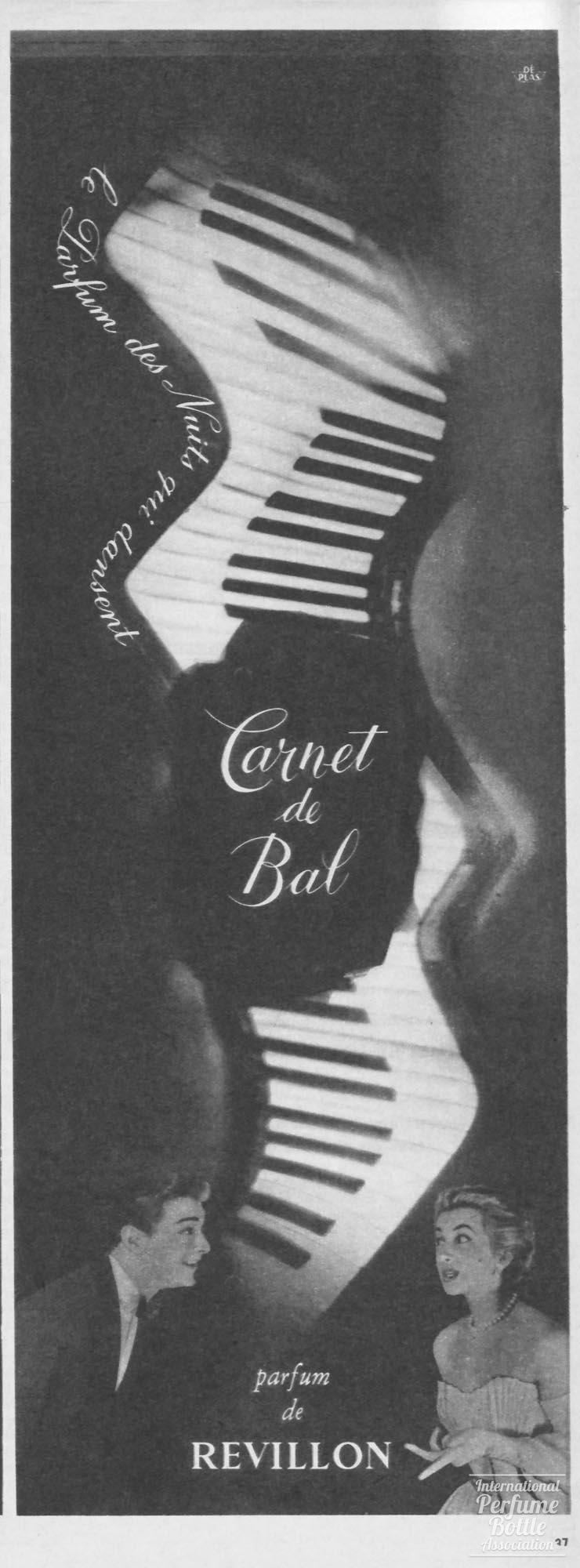 "Carnet de Bal" by Revillon Advertisement - 1950's