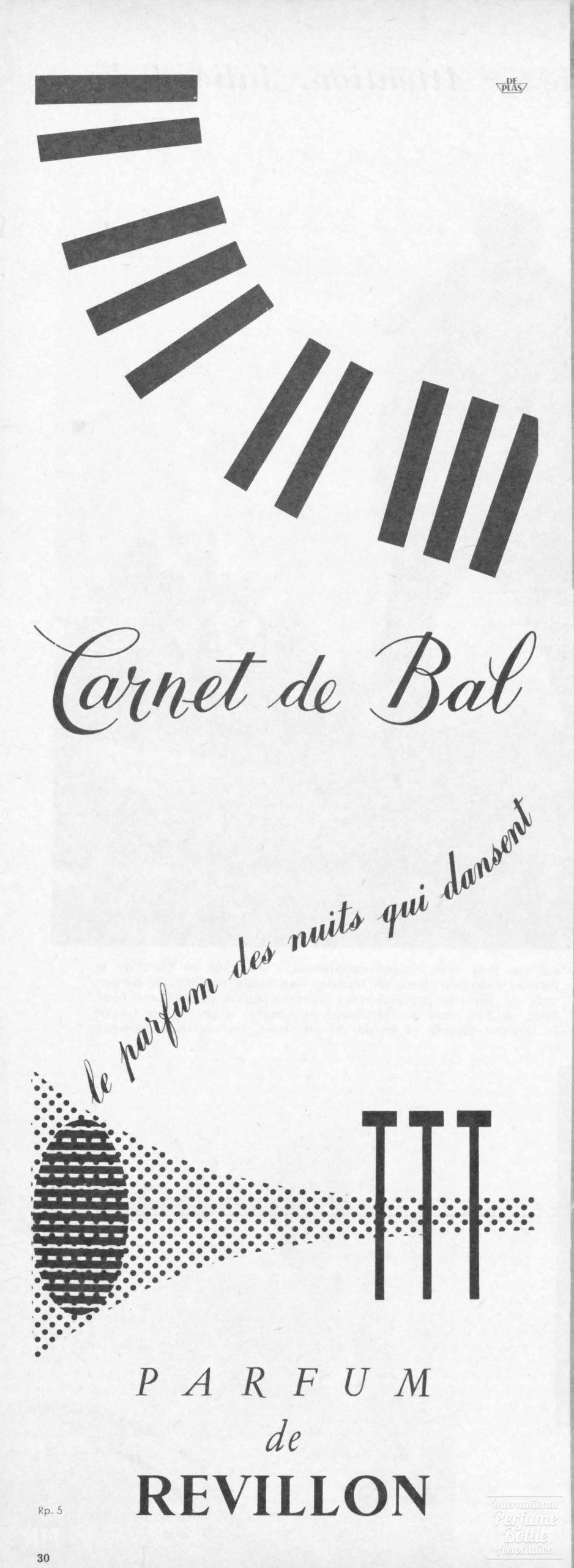 "Carnet de Bal" by Revillon Advertisement - 1958