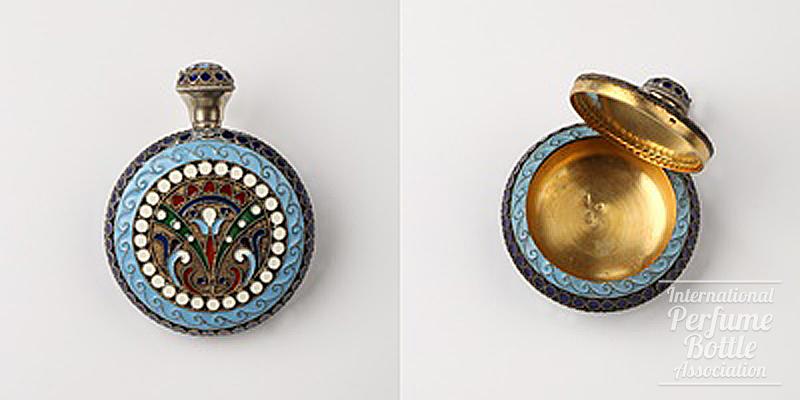 Russian Cloisonné Perfume With Pill Box