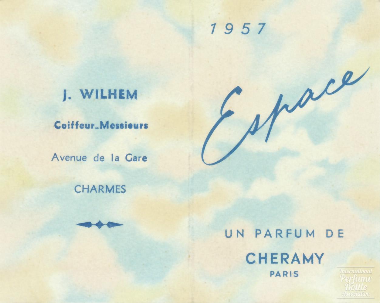 "Espace" by Cheramy Advertising Calendar - 1957