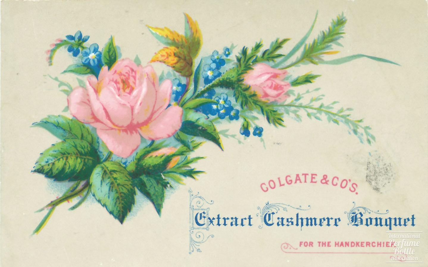 "Cashmere Bouquet" by Colgate Trade Card