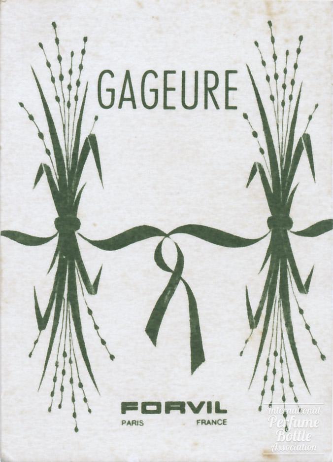 "Gageure" by Forvil Advertising Calendar - 1966