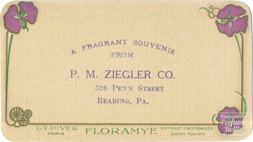 “Floramye” by L. T. Piver Advertising Calendar – 1924