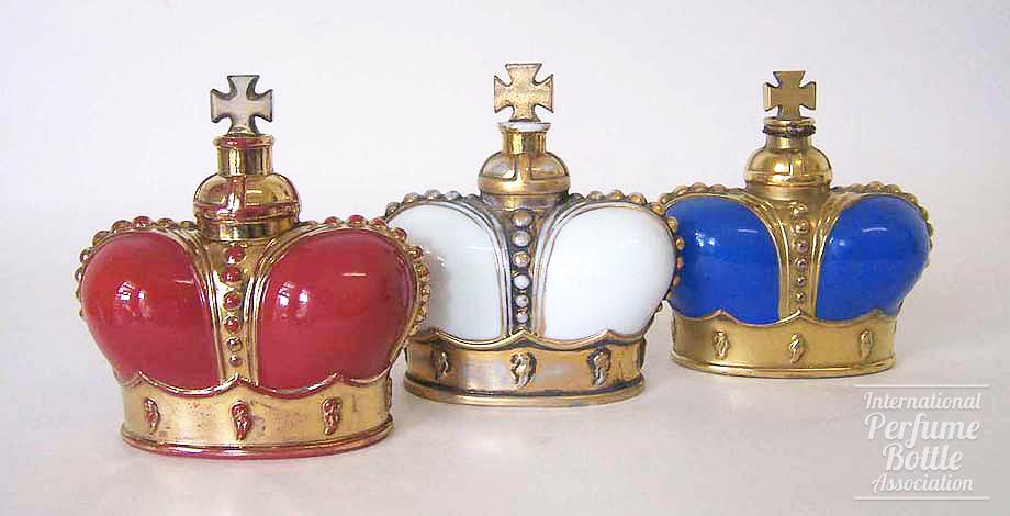 Red, White, and Blue Crown Bottles by Prince Matchabelli