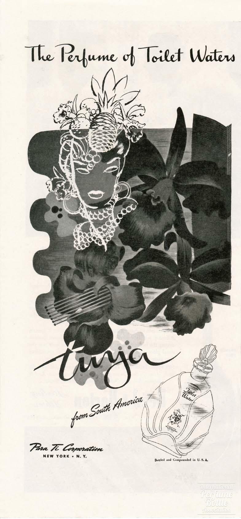 "Tuya" by Para Ti Corporation Advertisement - 1945