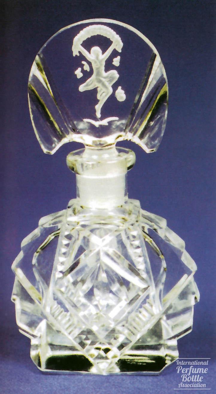 Czech Bottle With Dancer Stopper