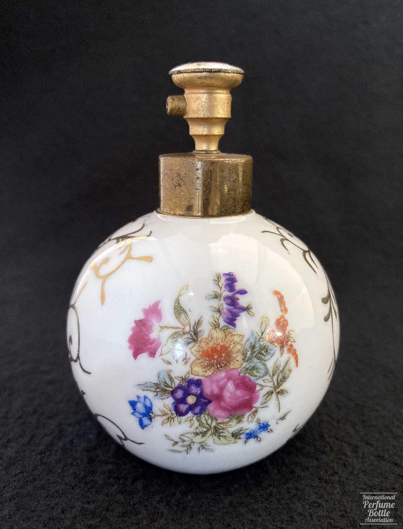 Porcelain Atomizer With Rose on Plunger