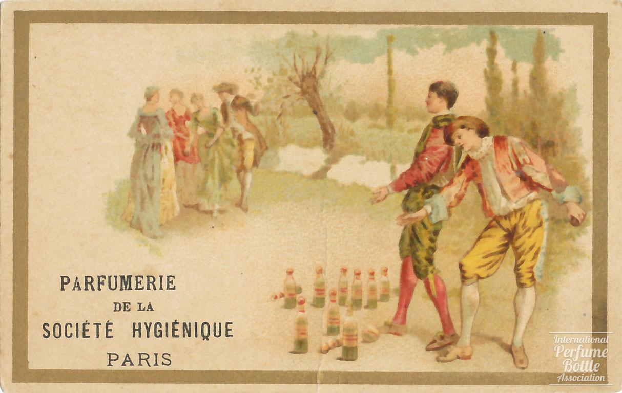 Lawn Bowling Trade Card by Parfumerie de la Société Hygiénique