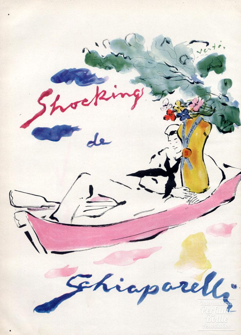 "Shocking" by Schiaparelli Sailor Advertisement - 1944