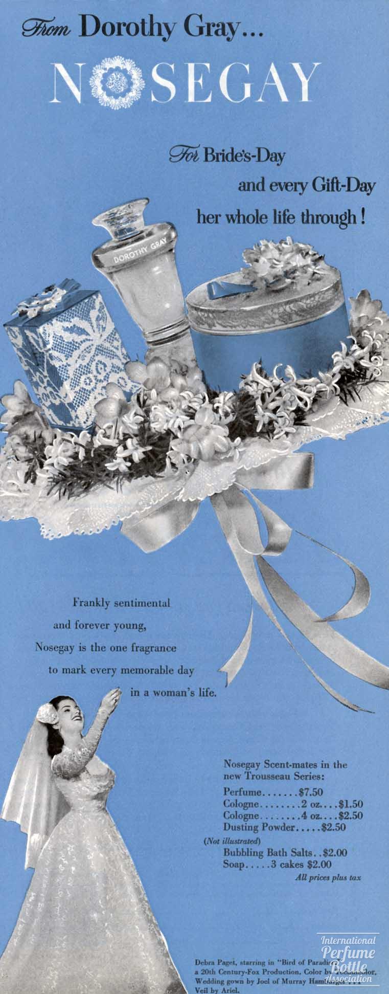 "Nosegay" by Dorothy Gray Advertisement - 1951