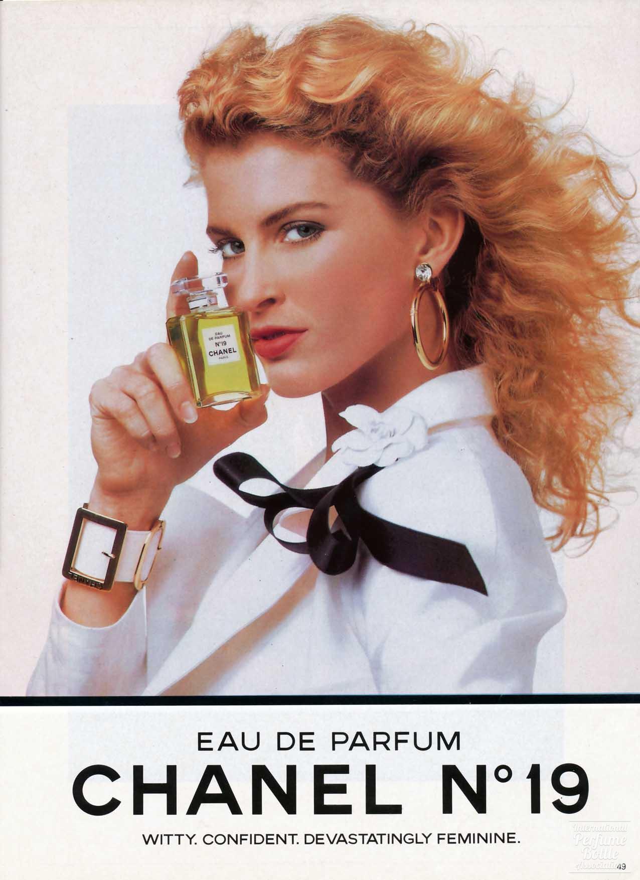 "Chanel No. 19" by Chanel Advertisement - 1988