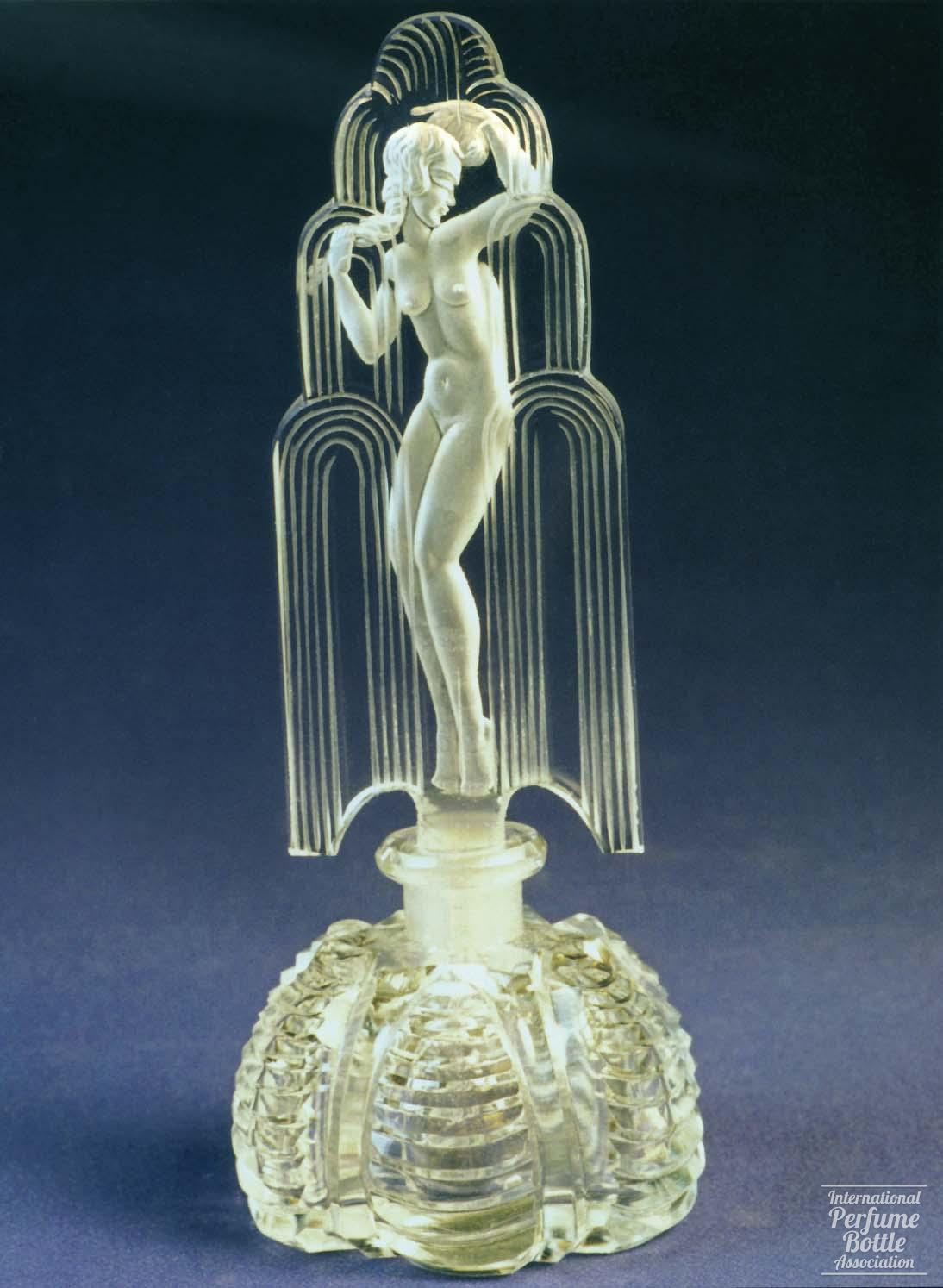 Clear Nude in Fountain, Czech Crystal