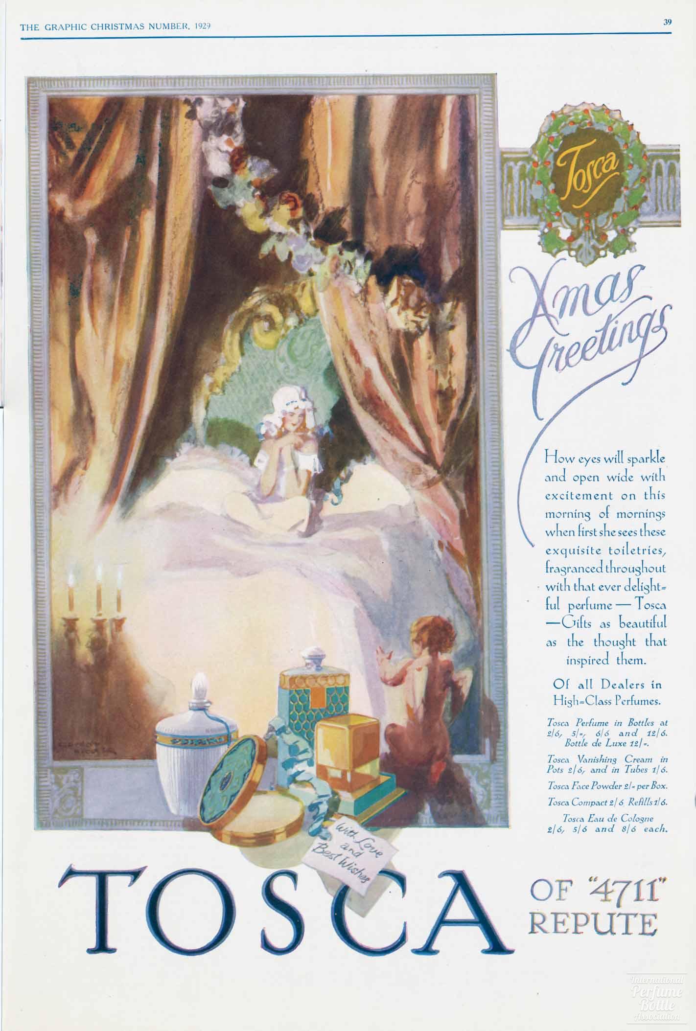 “Tosca” by Mülhens Advertisement – 1929