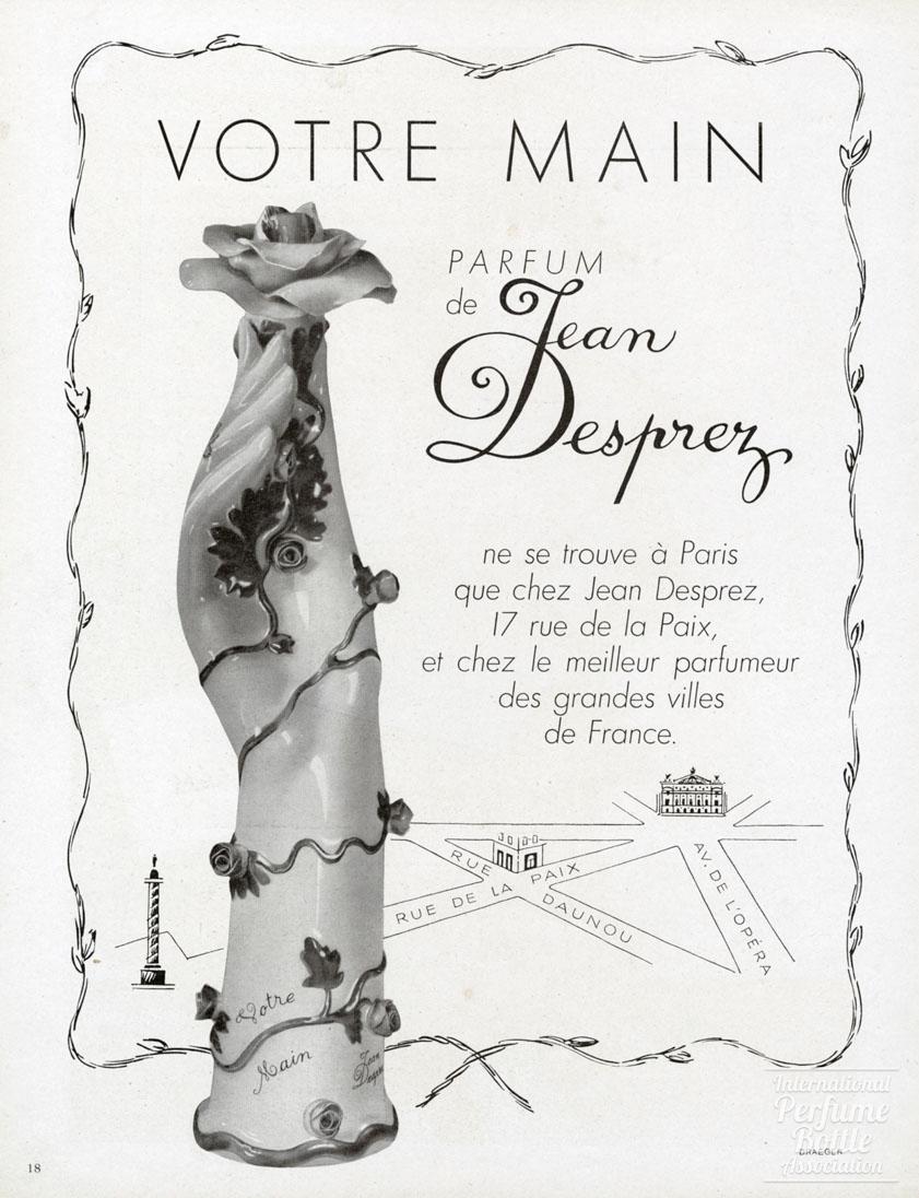 "Votre Main" by Jean Desprez Advertisement - 1945