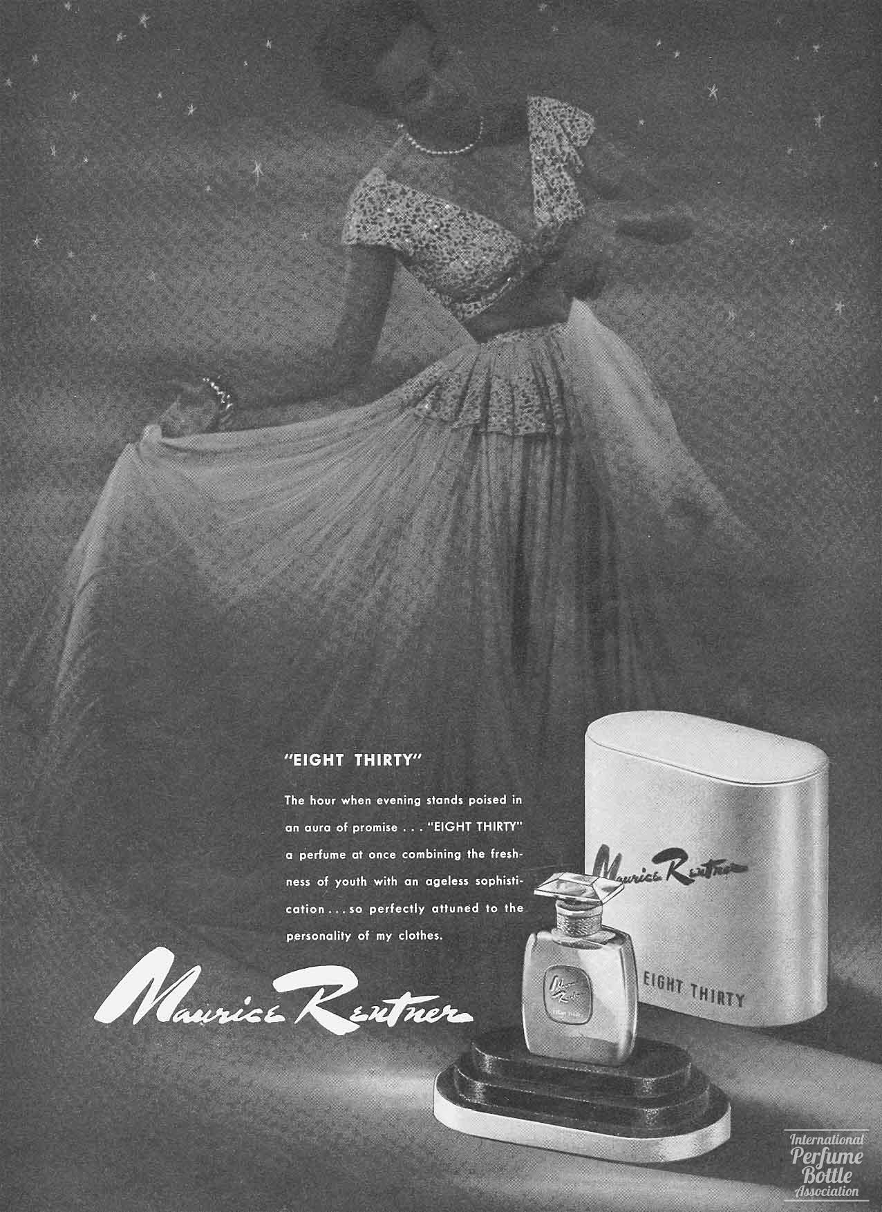 "Eight Thirty" by Maurice Rentner Advertisement - 1946