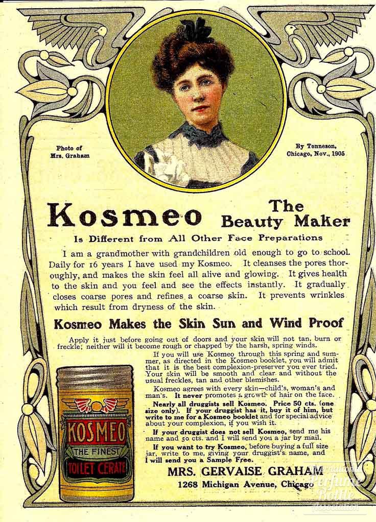Skin Cream by Kosmeo Advertisement - 1906