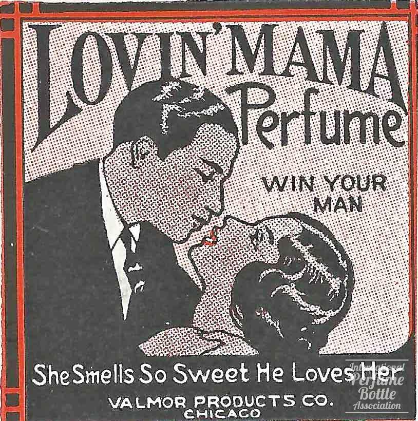 "Lovin' Mama" Perfume Label by Valmor