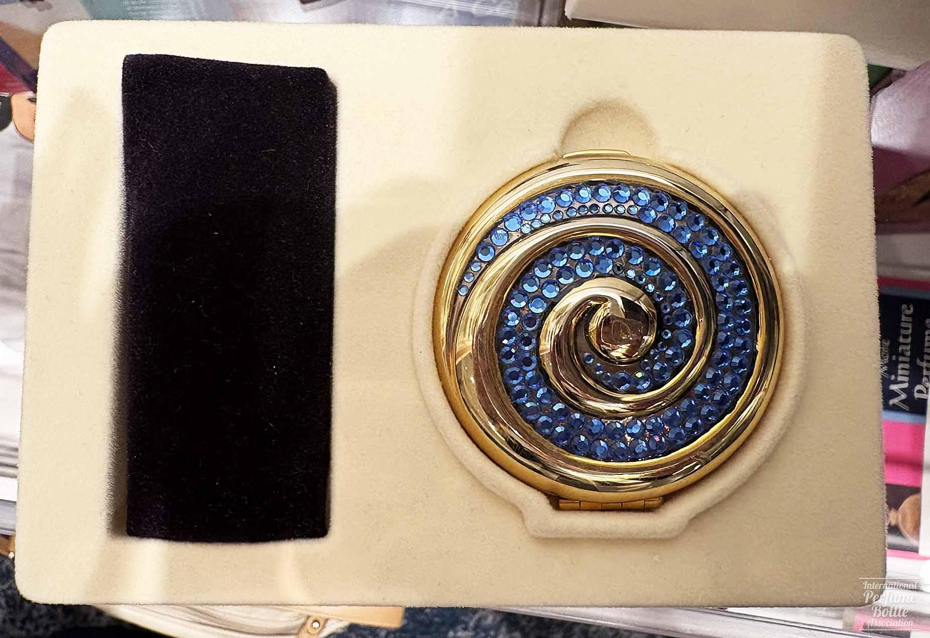Blue "Sparkle Swirl" Compact by Estée Lauder