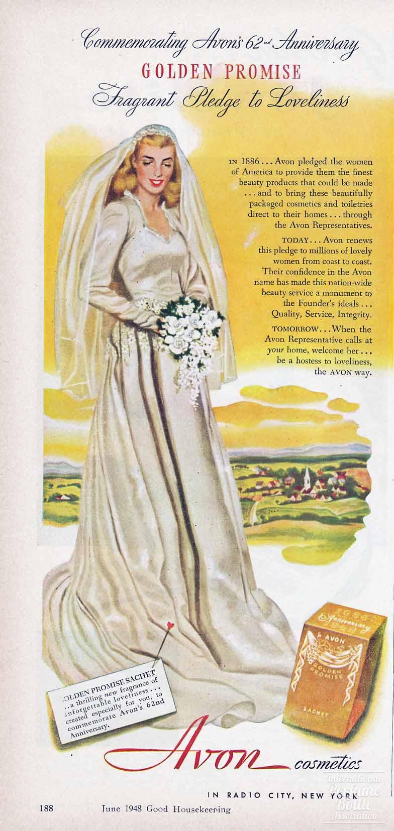 "Golden Promise" by Avon Advertisement - 1948