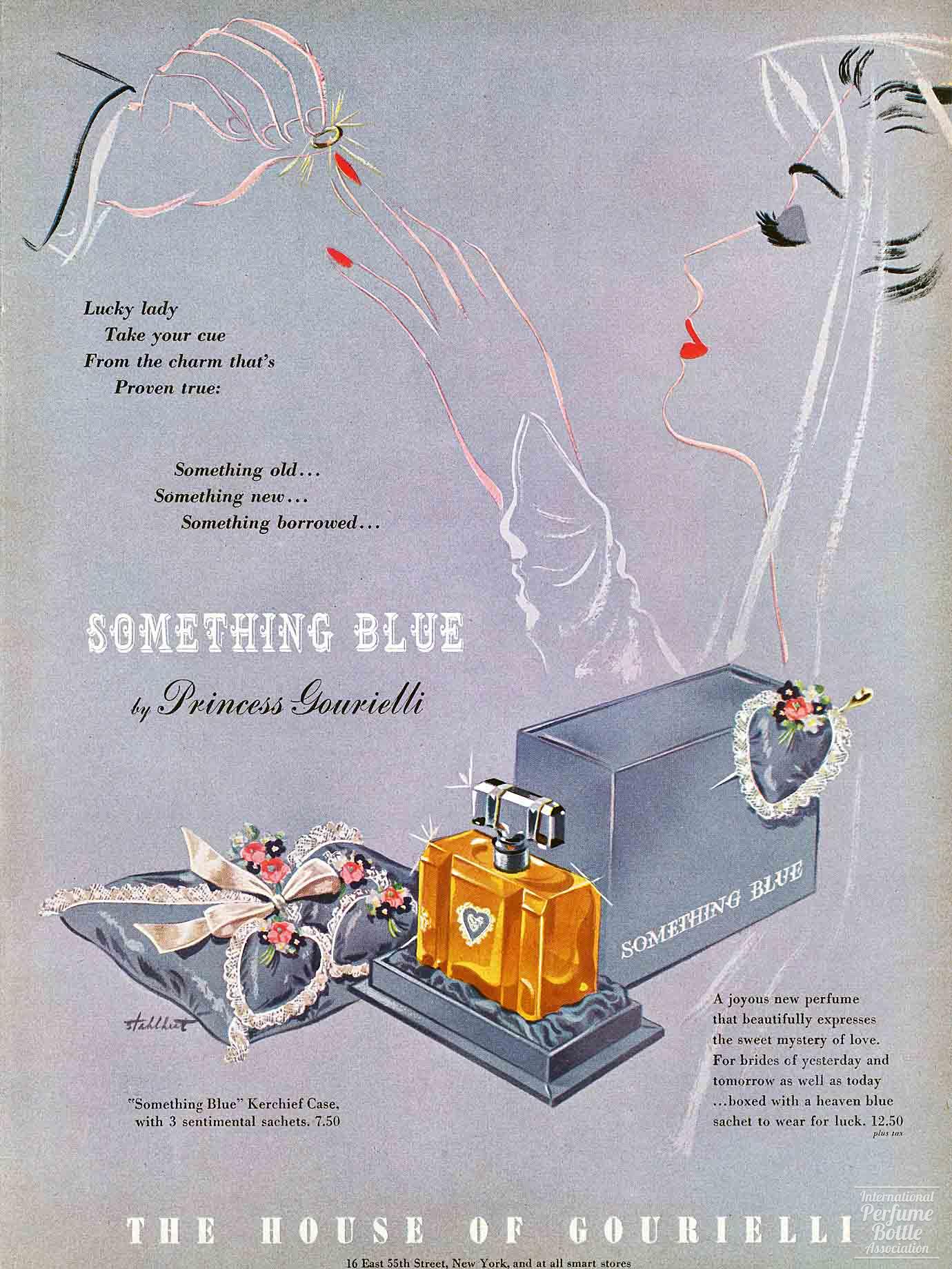 "Something Blue" by Gourielli Advertisement - 1943