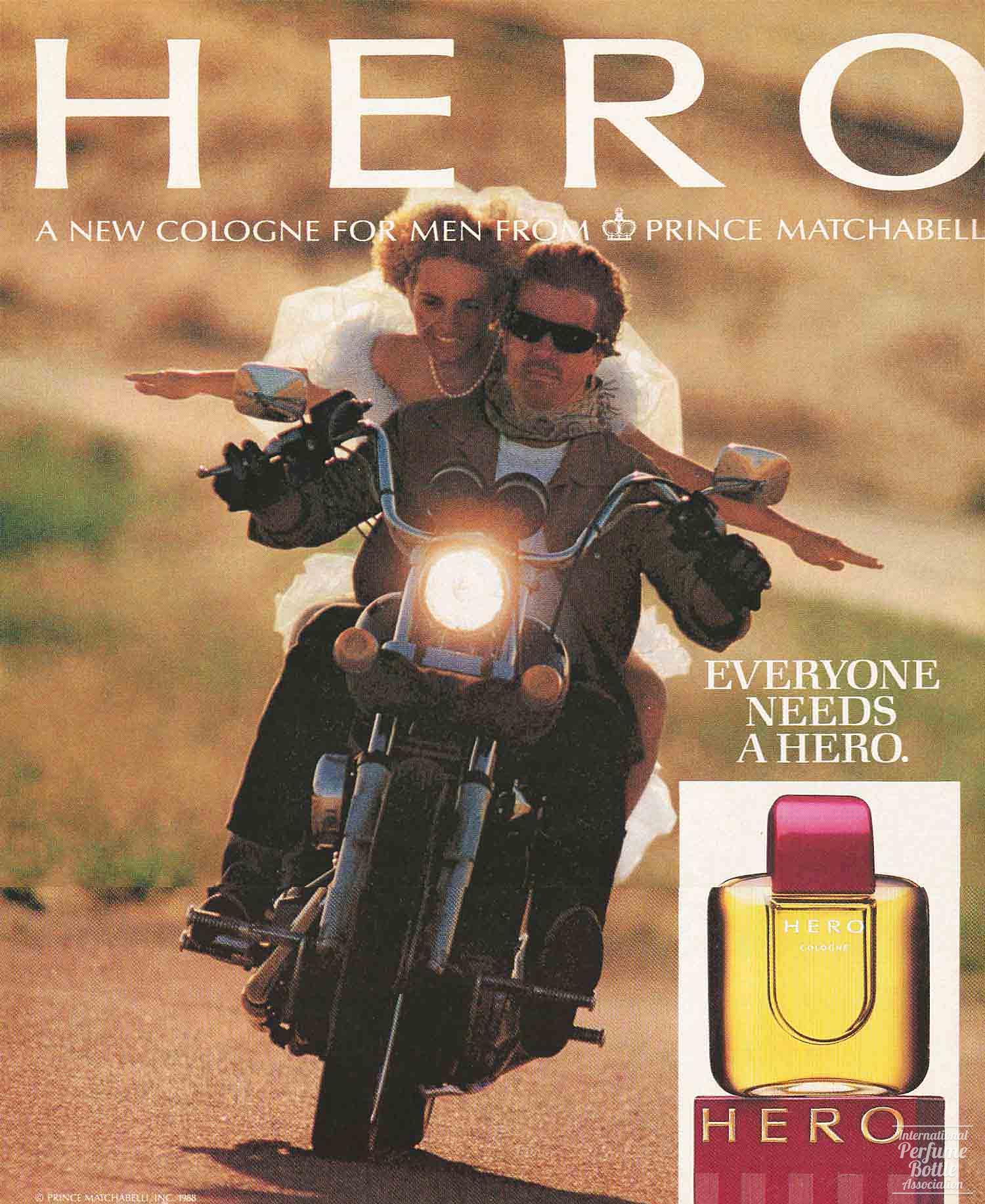 "Hero" by Prince Matchabelli Advertisement - 1988