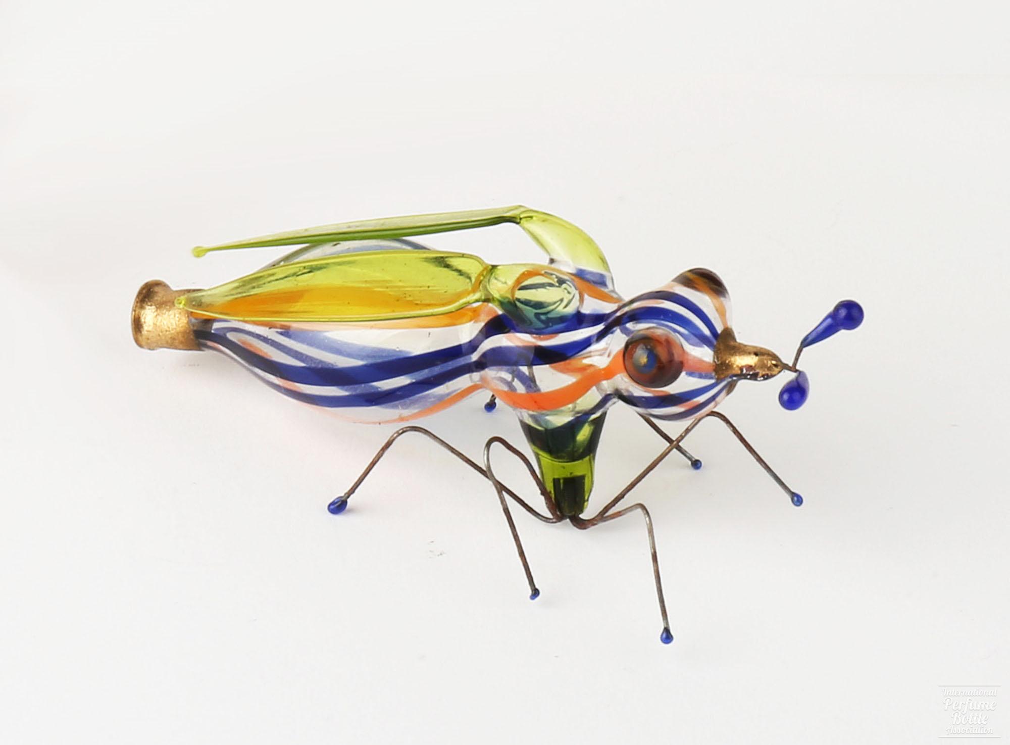 Striped Glass Grasshopper by Max Traut