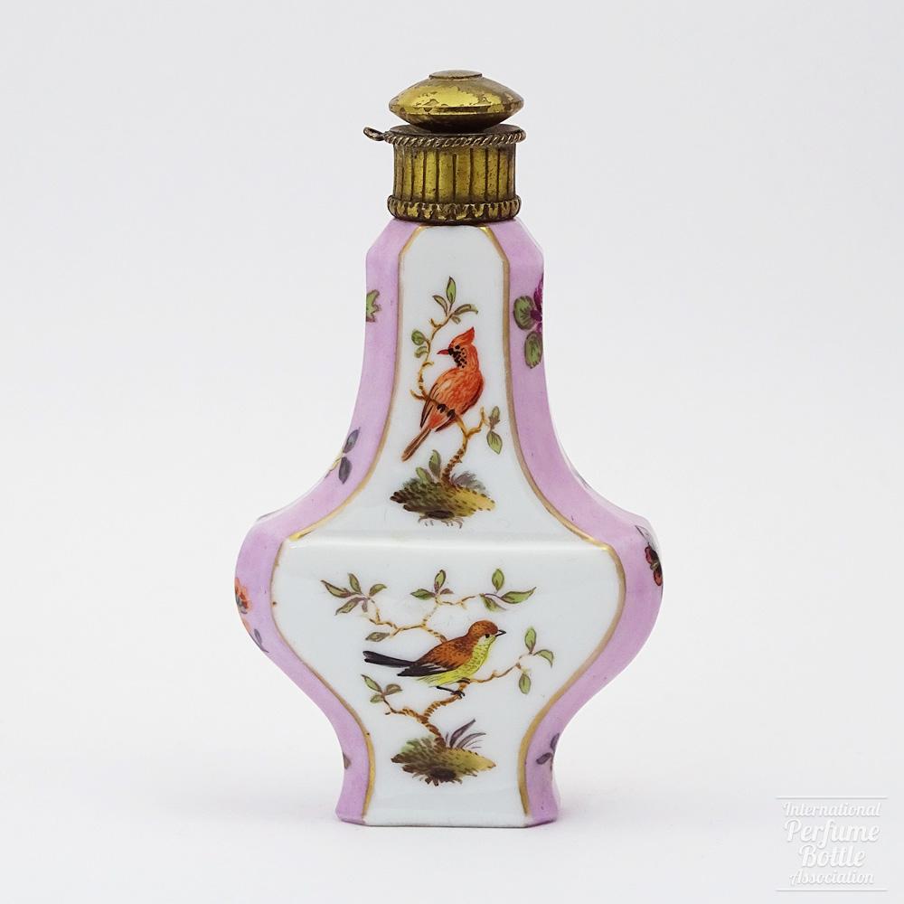 Scent Bottle With Birds in Branches