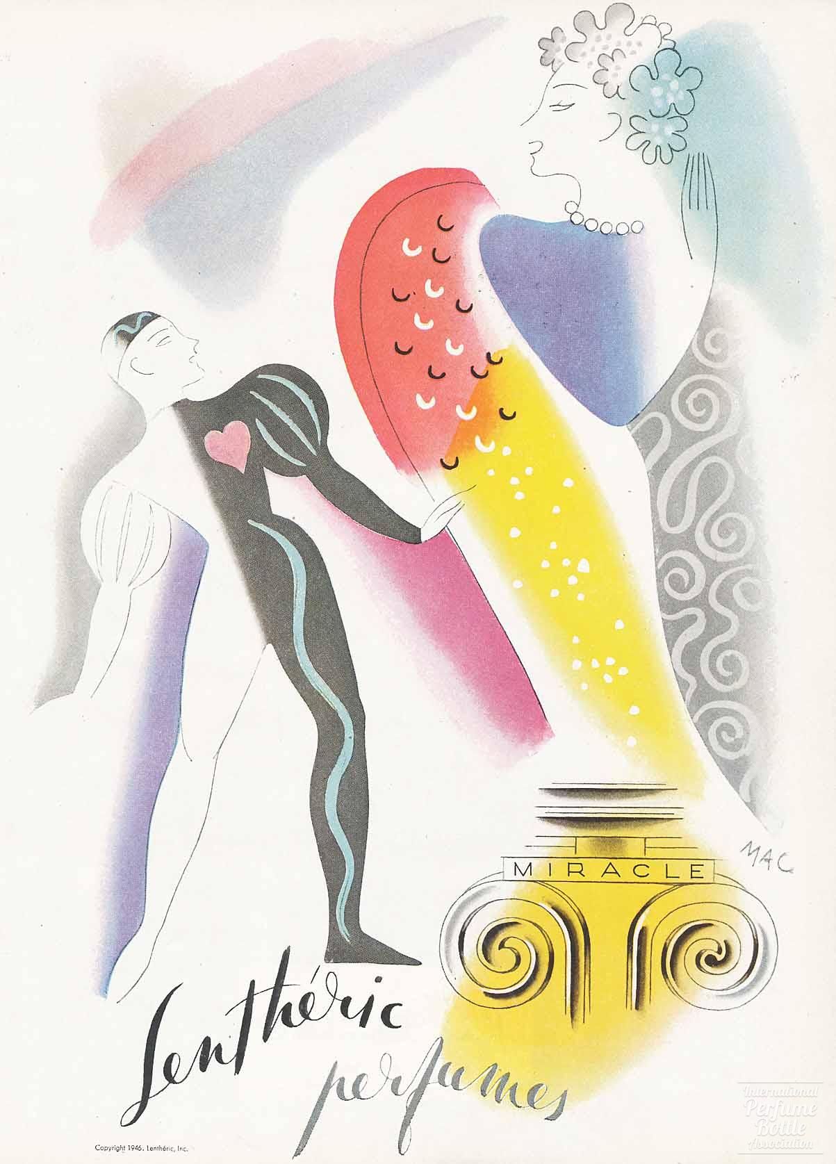 "Miracle" by Lenthéric Advertisement - 1946