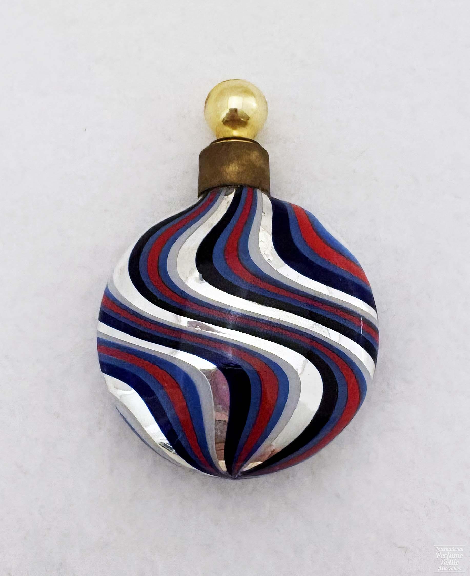 Circular Swirl and Stripe Bottle