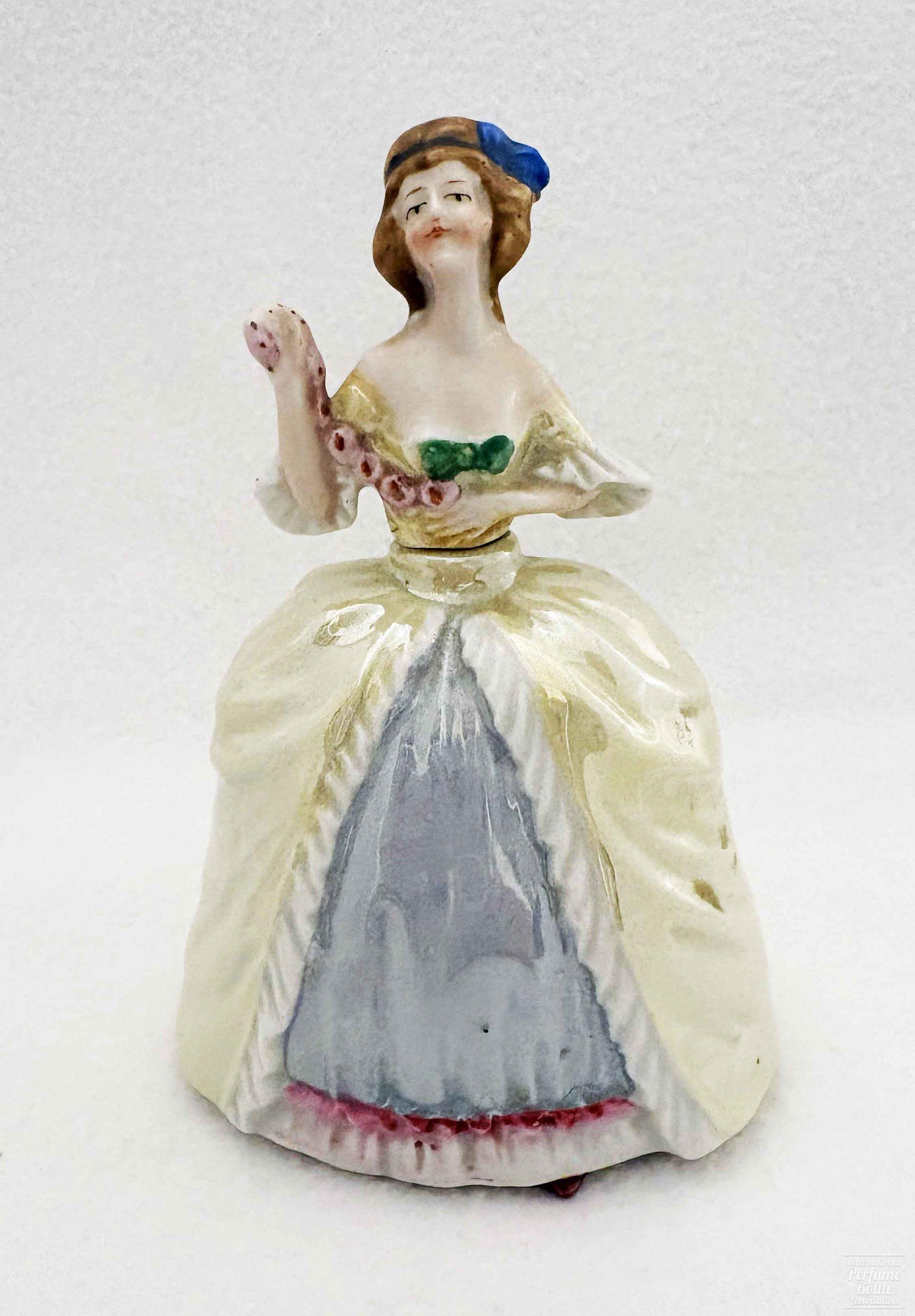 Lady in Yellow and Gray Dress