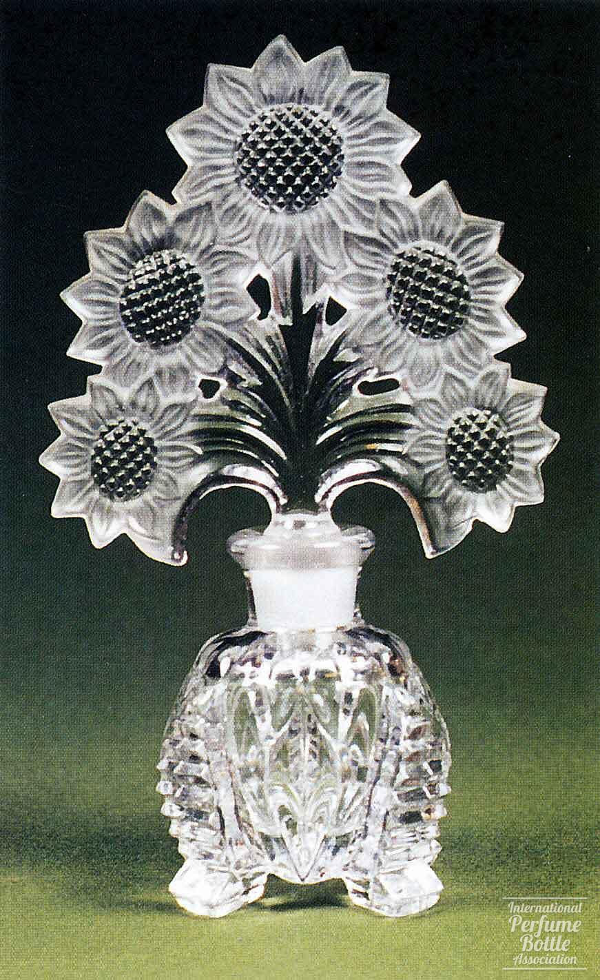 Pressed Glass  Bottle. Imperial Glass stopper