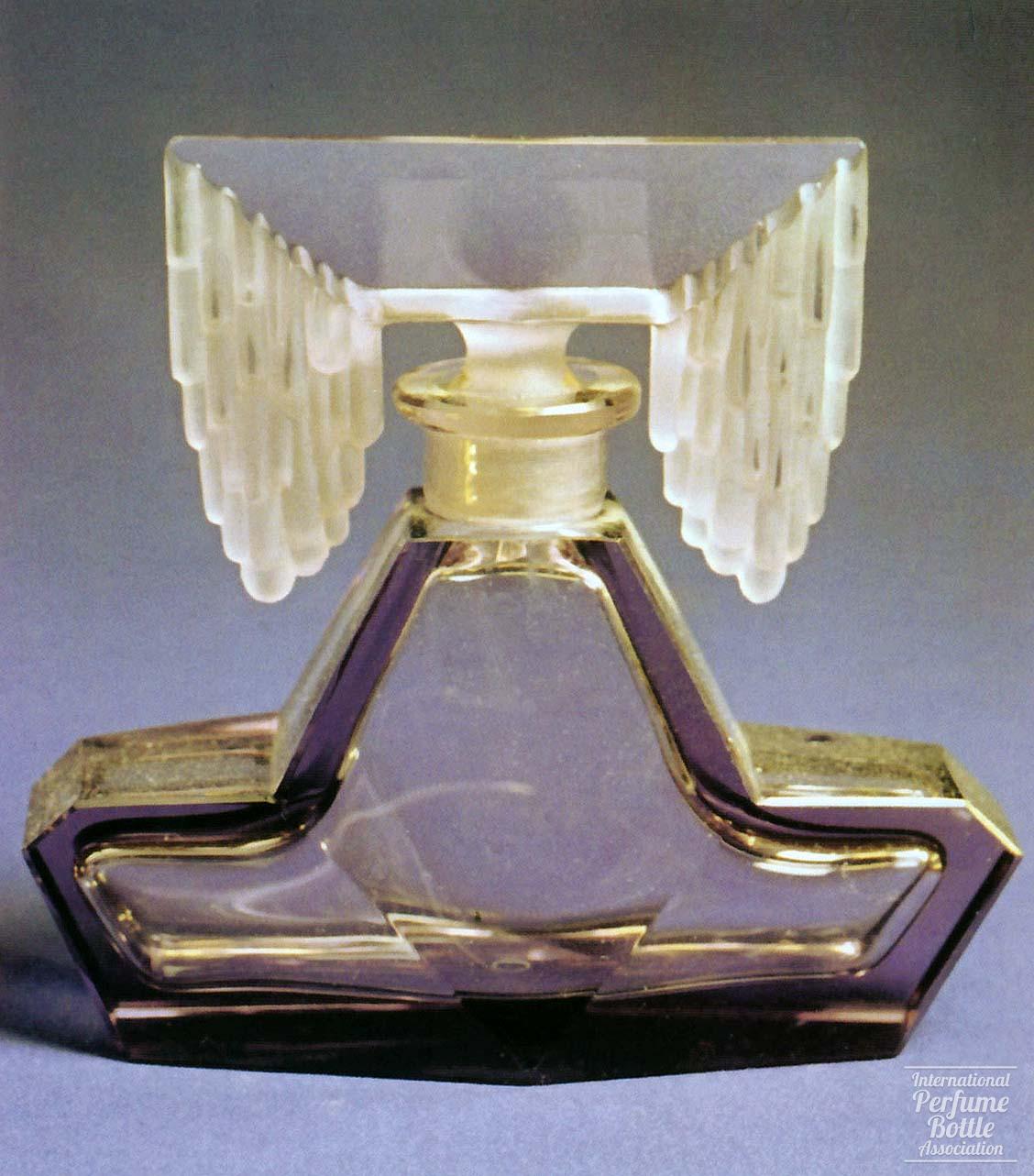 Violet Bottle With Tiara Stopper