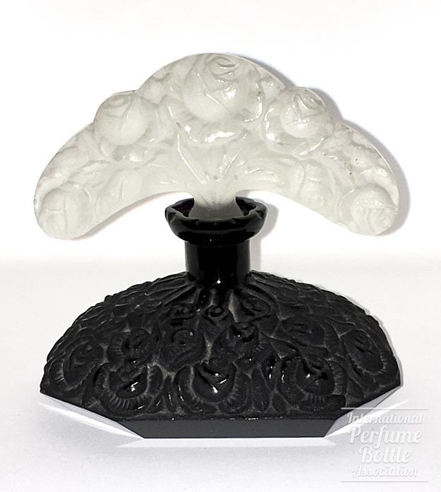 Black and Clear Bottle With Roses