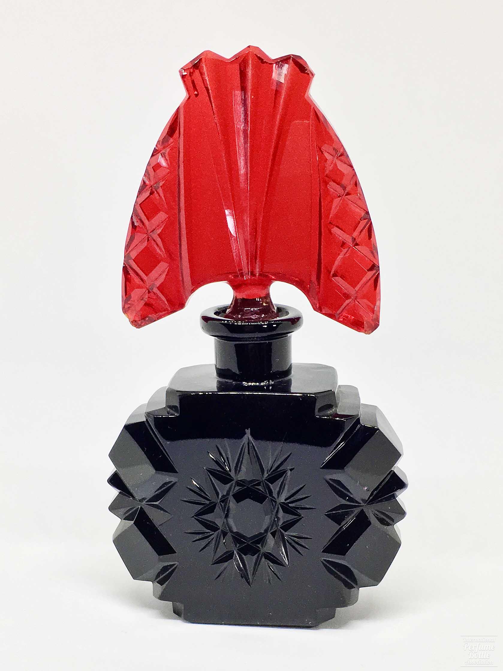 Black and Red Czech With Tiara Stopper