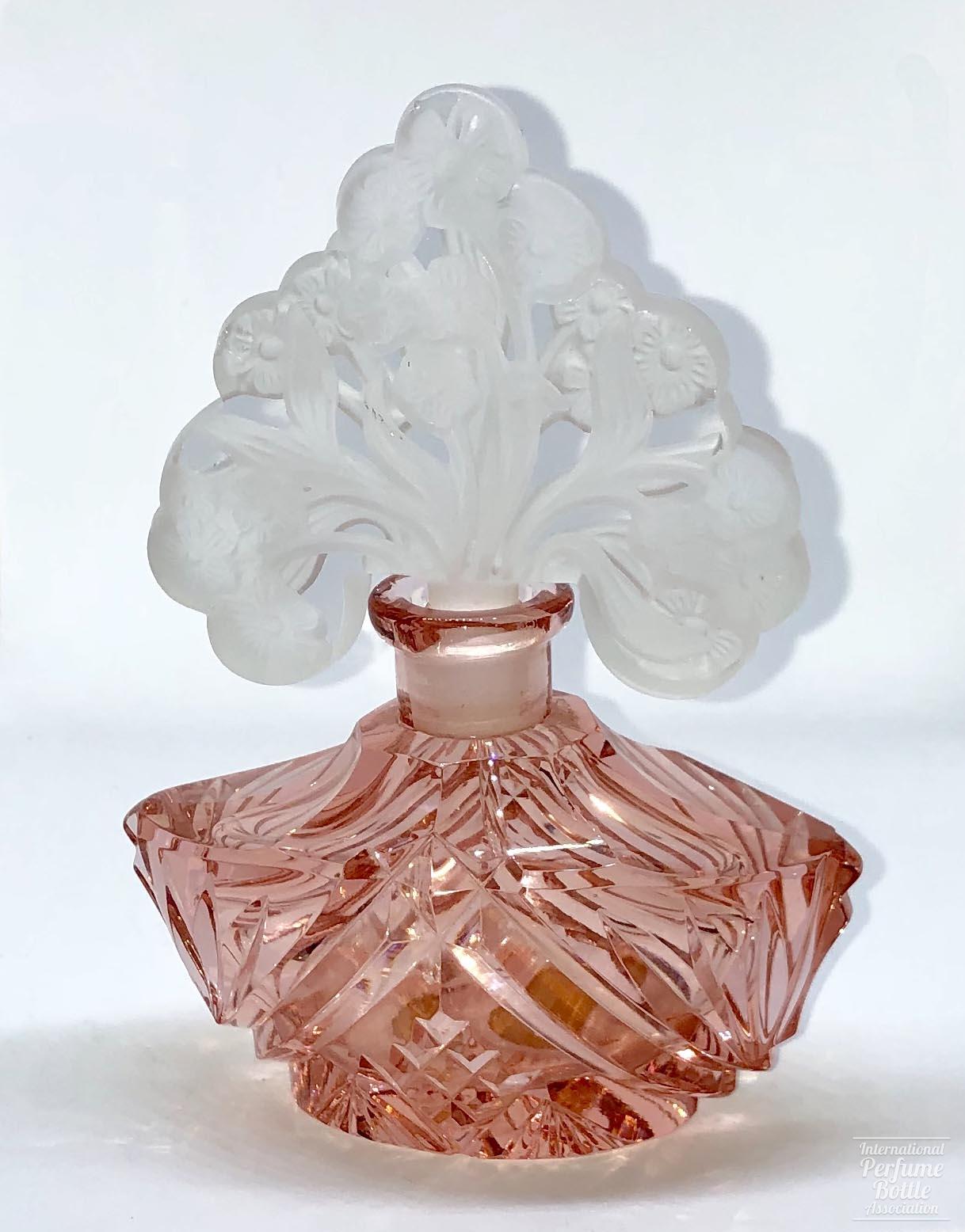 Pink Czech With Floral Tiara Stopper