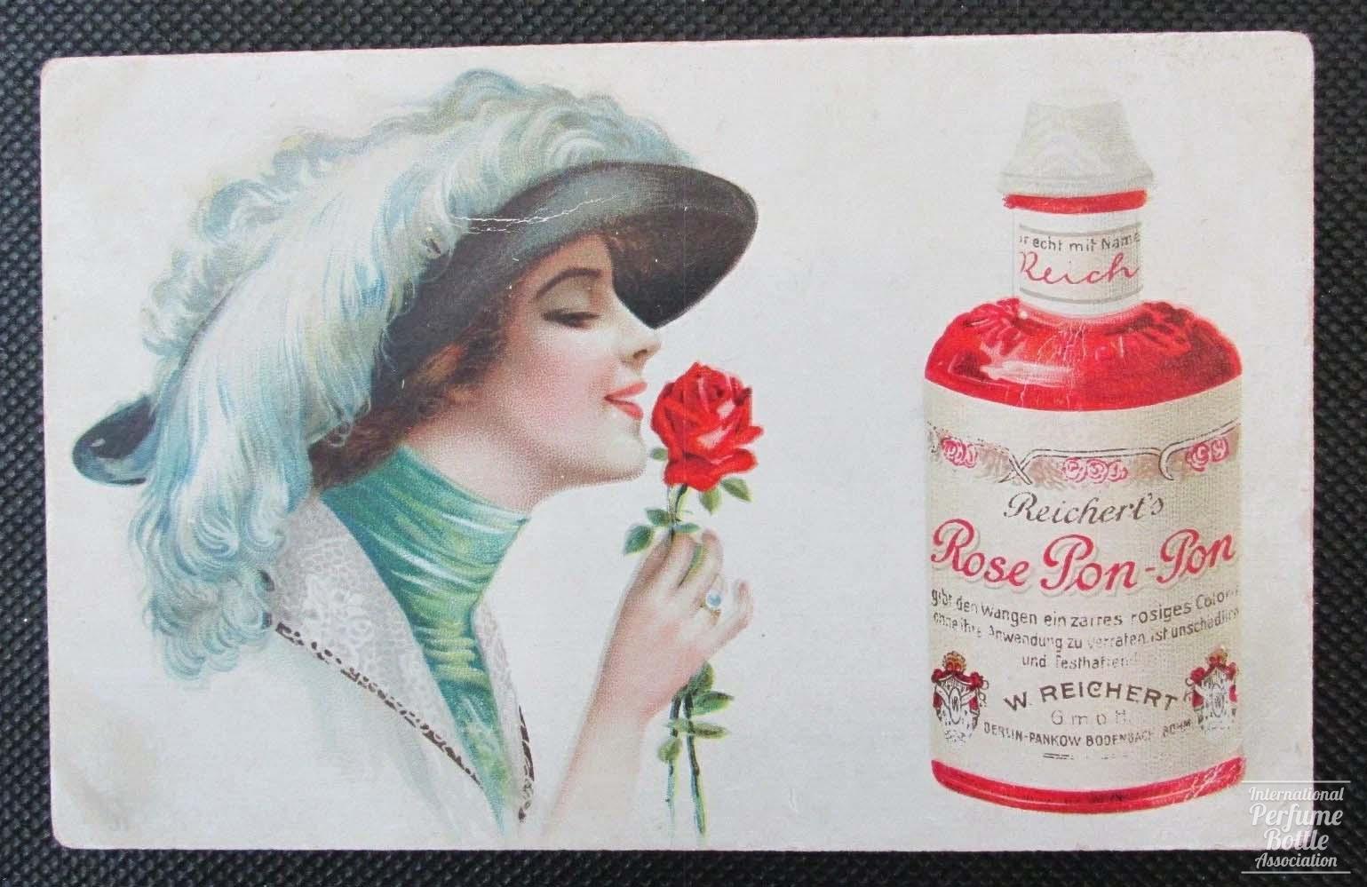 "Rose Pon-Pon" Post Card by Reichert