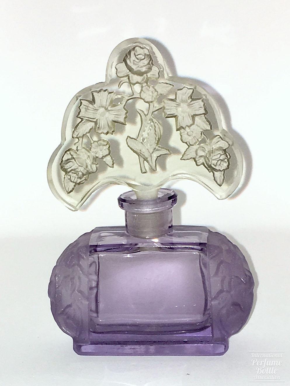 Lavender and Clear Czech Bottle