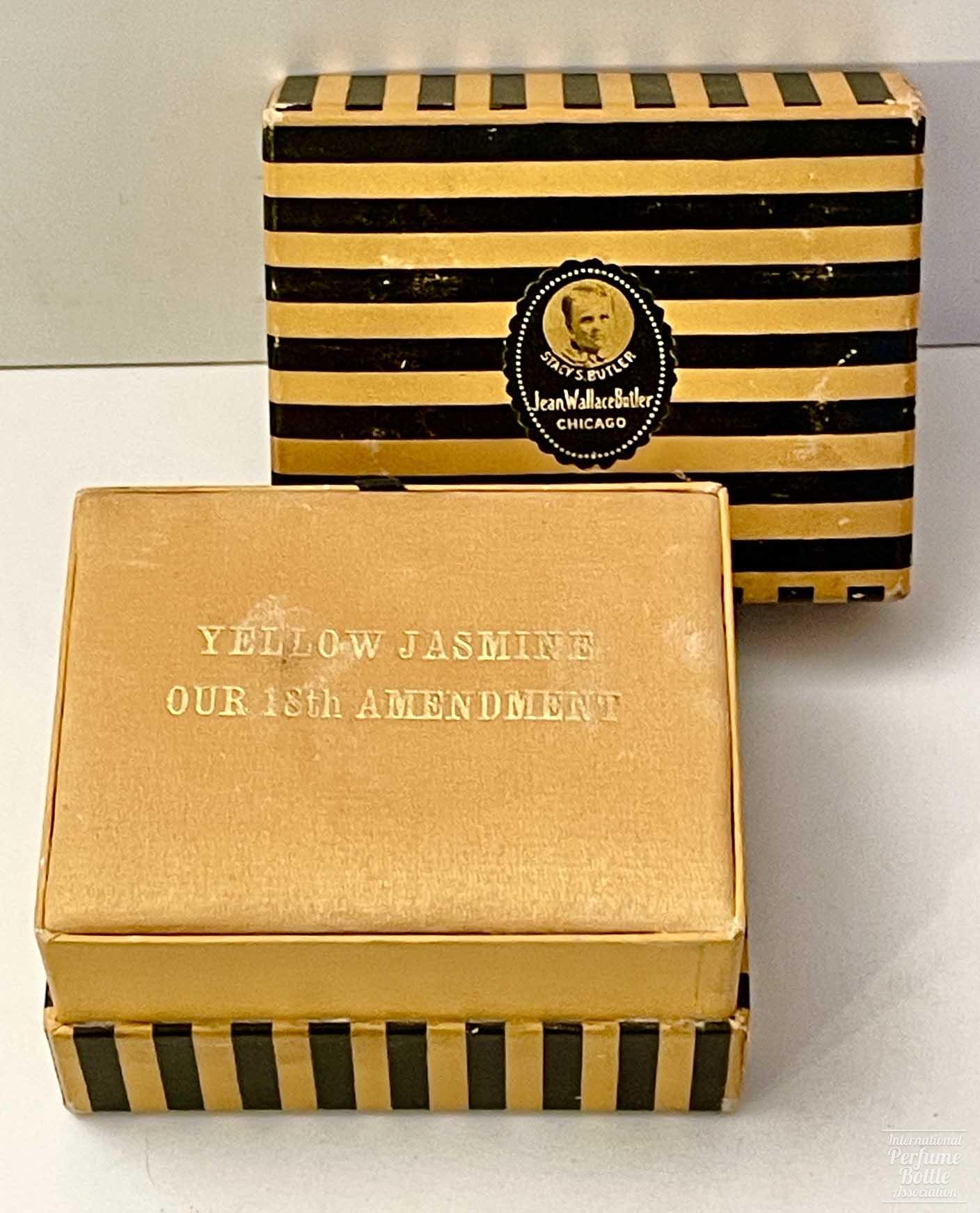 "Yellow Jasmine" Powder Box by Jean Wallace Butler